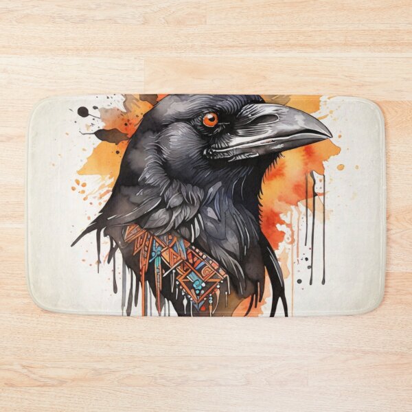 Item preview, Crow tribal watercolor designed and sold by shokA Design.
