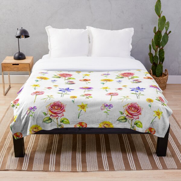 Item preview, Flower watercolor pattern designed and sold by Mlaniel.