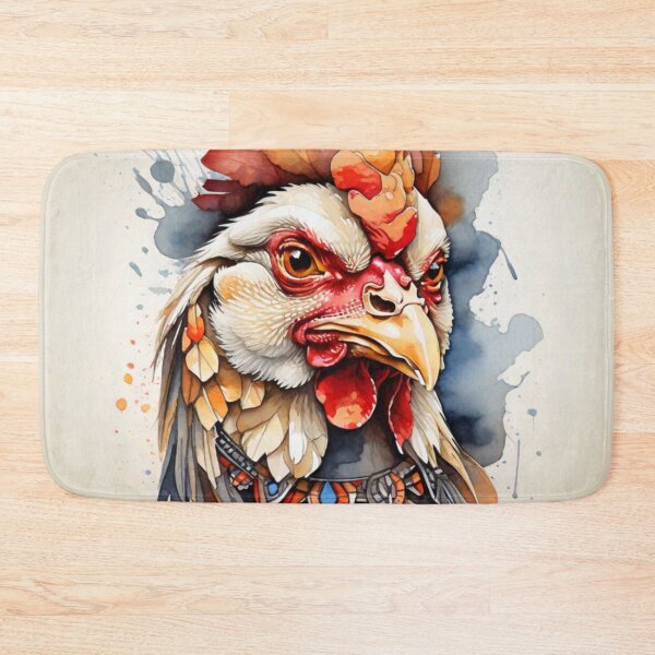 Item preview, chicken tribal watercolor designed and sold by shokA Design.