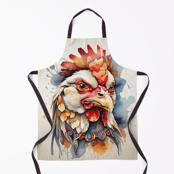 Item preview, chicken tribal watercolor designed and sold by shokA Design.