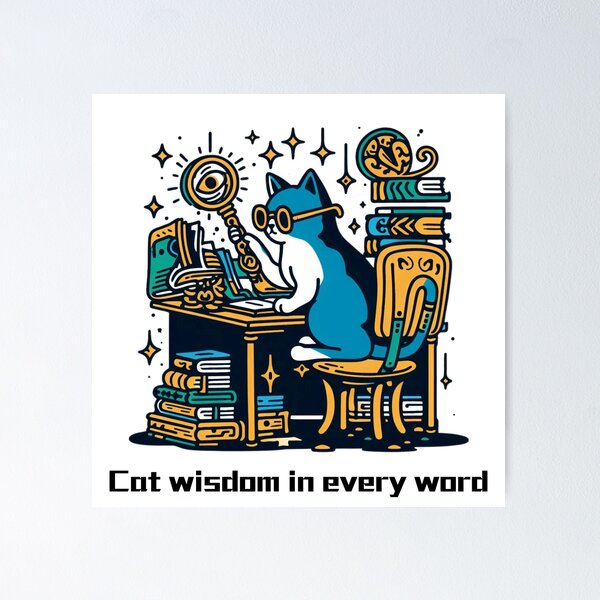 Item preview, Magical Cat Wizard's Desk Chronicles designed and sold by sharon1210.
