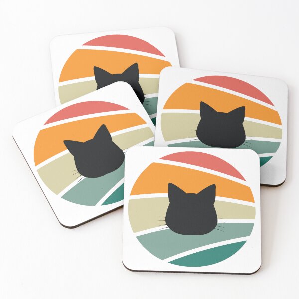 Item preview, Retro Sunset Cat Silhouette designed and sold by JPareDesign.