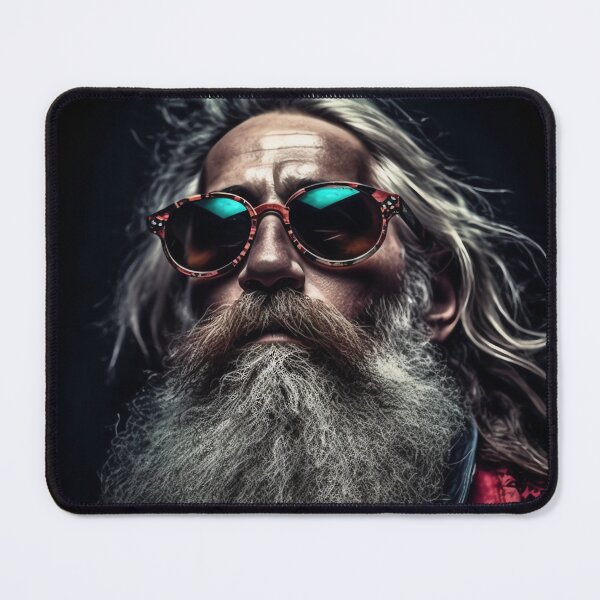 Item preview, Vintage Surreal Cool Portrait Of Hipster Santa Claus | Best Gift For Christmas 23 designed and sold by MadeByRobots.