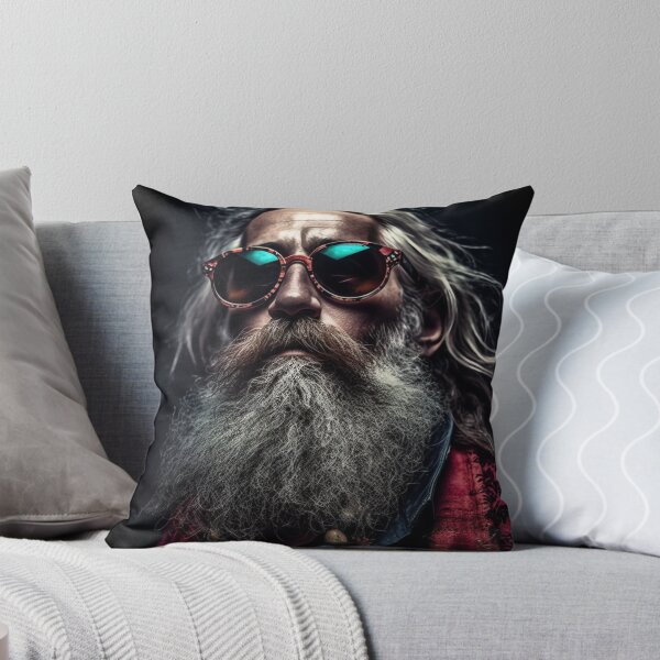 Item preview, Vintage Surreal Cool Portrait Of Hipster Santa Claus | Best Gift For Christmas 23 designed and sold by MadeByRobots.