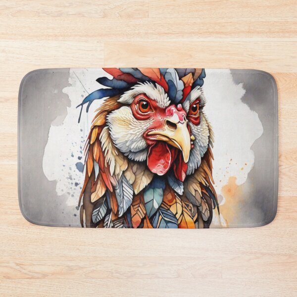 Item preview, chicken tribal watercolor designed and sold by shokA Design.