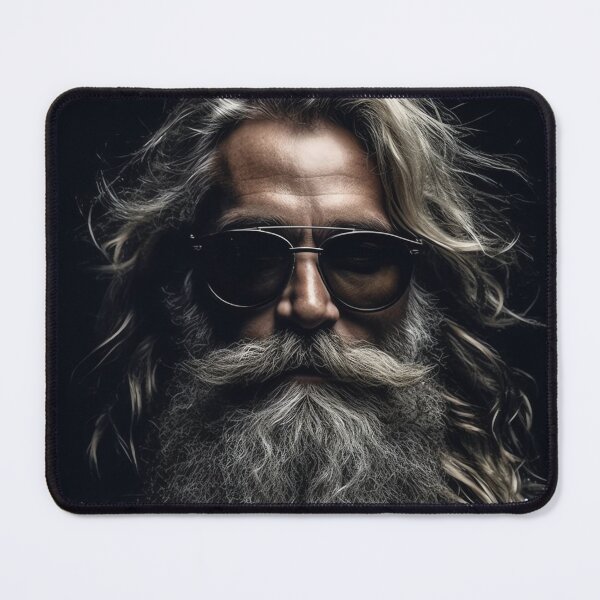 Item preview, Vintage Surreal Cool Portrait Of Hipster Santa Claus | Best Gift For Christmas 24 designed and sold by MadeByRobots.