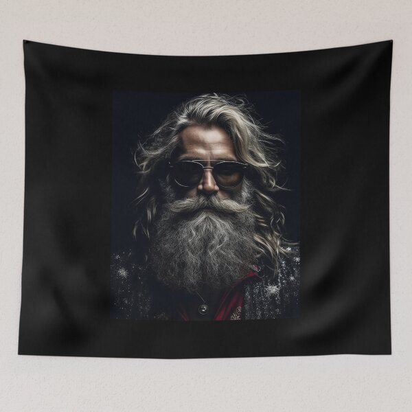 Item preview, Vintage Surreal Cool Portrait Of Hipster Santa Claus | Best Gift For Christmas 24 designed and sold by MadeByRobots.