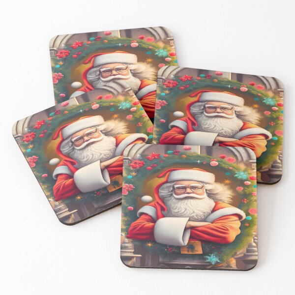 Item preview, Christmas Elegance with Vintage Santa designed and sold by Wishing-Wings.
