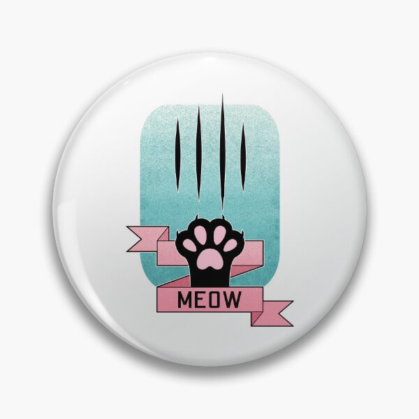 Item preview, Meow | Cat Paw | Teal and Pink designed and sold by ObsidianDaz.