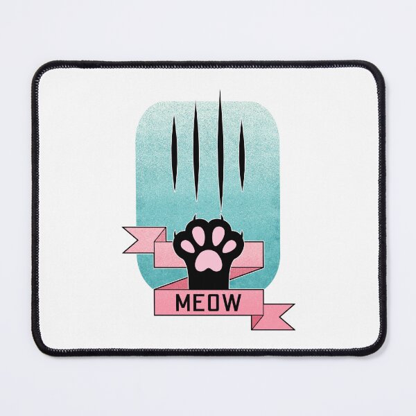 Item preview, Meow | Cat Paw | Teal and Pink designed and sold by ObsidianDaz.