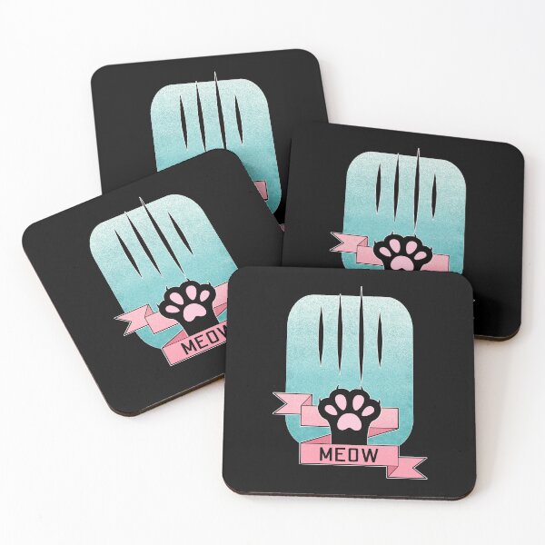 Item preview, Meow | Cat Paw | Teal and Pink designed and sold by ObsidianDaz.