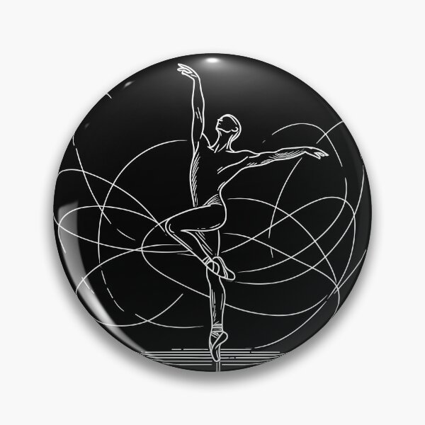 Item preview, White one line art Ballet Male dancer designed and sold by PrintSoulDesign.