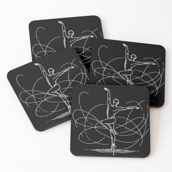 Item preview, White one line art Ballet Male dancer designed and sold by PrintSoulDesign.