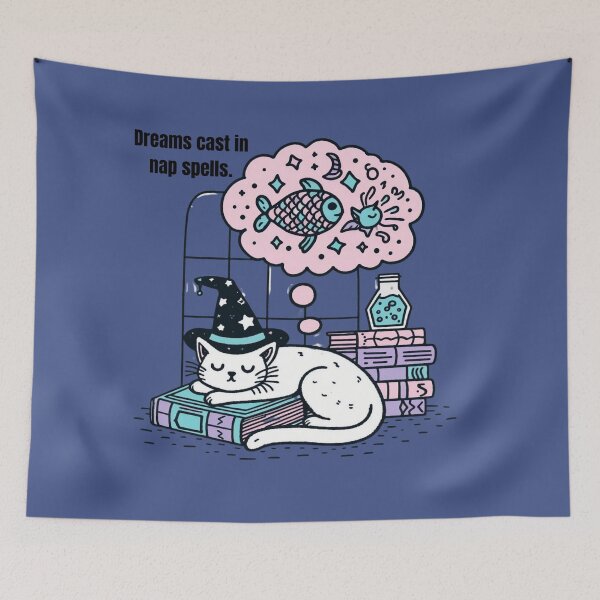 Item preview, Dreamy Cat Wizard's Naptime Adventures designed and sold by sharon1210.