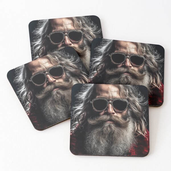 Item preview, Vintage Surreal Cool Portrait Of Hipster Santa Claus | Best Gift For Christmas 28 designed and sold by MadeByRobots.