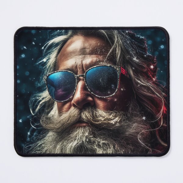 Item preview, Vintage Surreal Cool Portrait Of Hipster Santa Claus | Best Gift For Christmas 29 designed and sold by MadeByRobots.