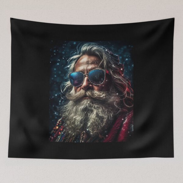 Item preview, Vintage Surreal Cool Portrait Of Hipster Santa Claus | Best Gift For Christmas 29 designed and sold by MadeByRobots.