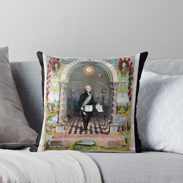 Item preview, George Washington Freemasonry - Masonic Grand Master T-Shirt designed and sold by FotoLibreStudio.
