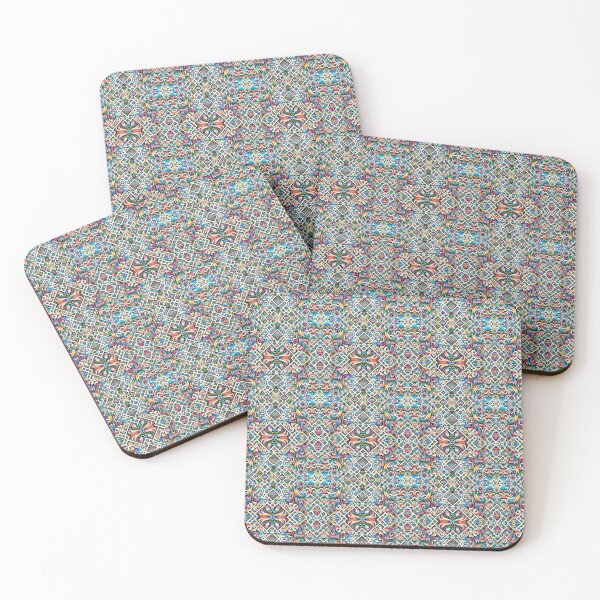 Item preview, Vibrant Mosaic: Abstract Floral & Geometric Print 2 designed and sold by NErDyWIrDy.