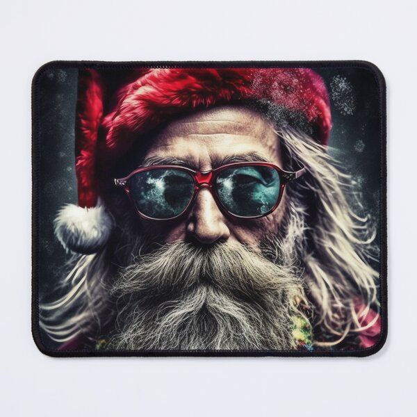 Item preview, Vintage Surreal Cool Portrait Of Hipster Santa Claus | Best Gift For Christmas 30 designed and sold by MadeByRobots.