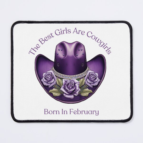 Item preview, February Birthstone Gift - Amethyst Cowgirl Hat, Unique February Birthday Cowgirl Gift designed and sold by AkomaGifts.