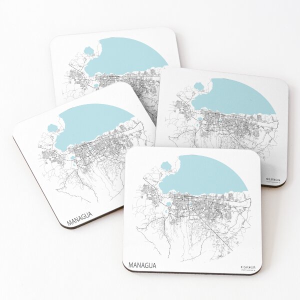 Item preview, Managua City Map of Nicaragua - Circle designed and sold by deMAP.