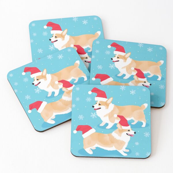 Item preview, Hats on tails | Christmas Corgis with Christmas hats! designed and sold by WrapNRibbons.