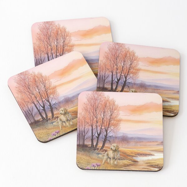 Item preview, Serene Landscape Dog designed and sold by HappyLifeCreate.