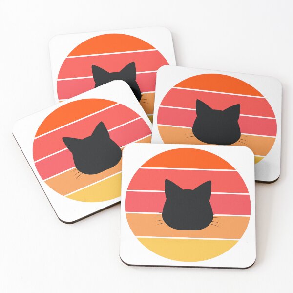 Item preview, Retro Sunset Cat Silhouette designed and sold by JPareDesign.