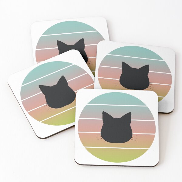 Item preview, Retro Sunset Cat Silhouette designed and sold by JPareDesign.