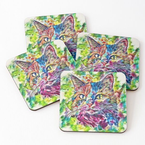 Item preview, Cute COLORFUL CAT design designed and sold by WAKYSHOP.