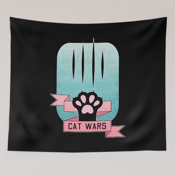 Item preview, Cat Wars | Cat Paw | Teal and Pink designed and sold by ObsidianDaz.