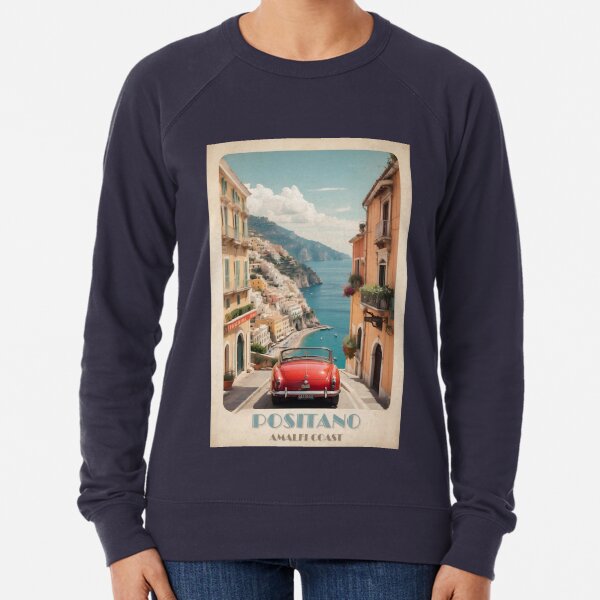 Costa de Amalfi Italia Sudadera Positano Crewneck Capri Sudadera con  capucha Mujer Ropa Vintage Suéter Sorrento Regalo de vacaciones Arte de  recuerdo -  España