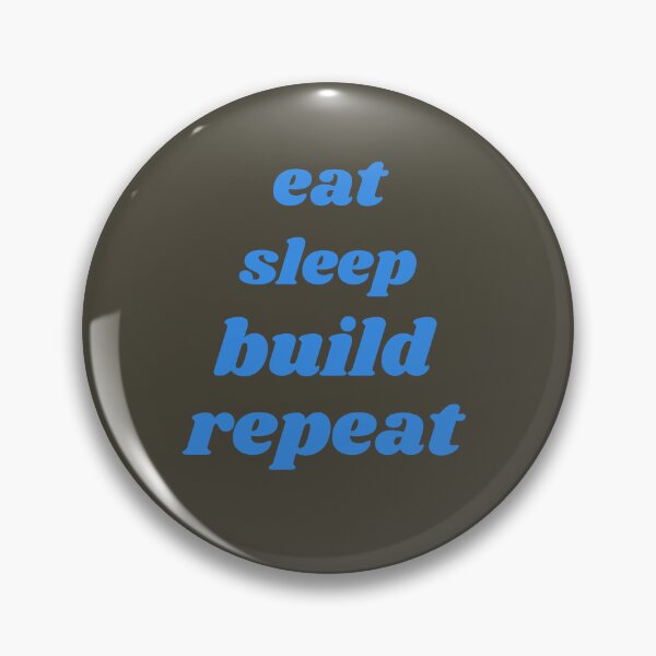 Item preview, Nice Eat Sleep Build Repeat quote, Building Blocks Bricks Master Builder  designed and sold by Modren-design.
