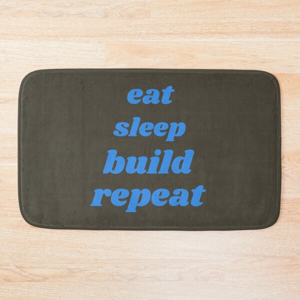 Item preview, Nice Eat Sleep Build Repeat quote, Building Blocks Bricks Master Builder  designed and sold by Modren-design.