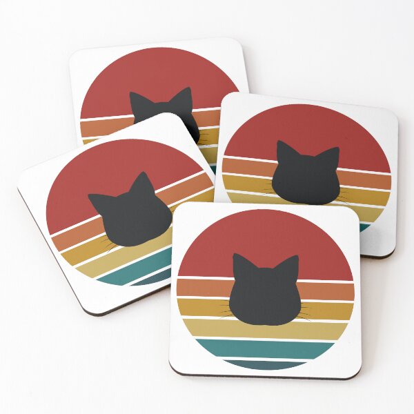 Item preview, Retro Sunset Cat Silhouette designed and sold by JPareDesign.