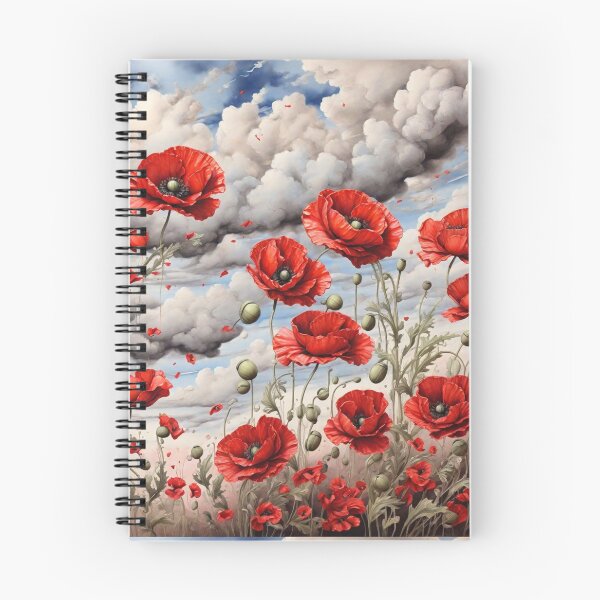 Item preview, Acrylic captures scarlet poppies' allure designed and sold by Sadia  Jannat.