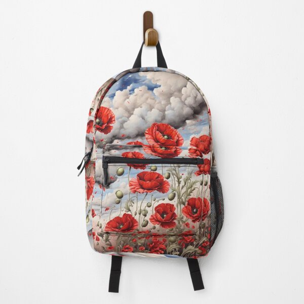 Item preview, Acrylic captures scarlet poppies' allure designed and sold by Sadia  Jannat.