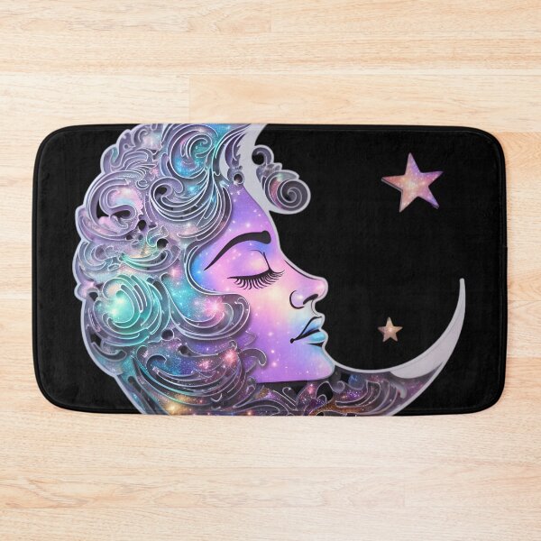 Item preview, Neon sleeping moon designed and sold by AI-Only Creations.