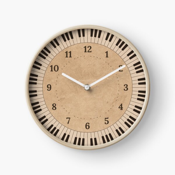 Item preview, Paper Parchment Piano Clock  designed and sold by ThatIsSomething.