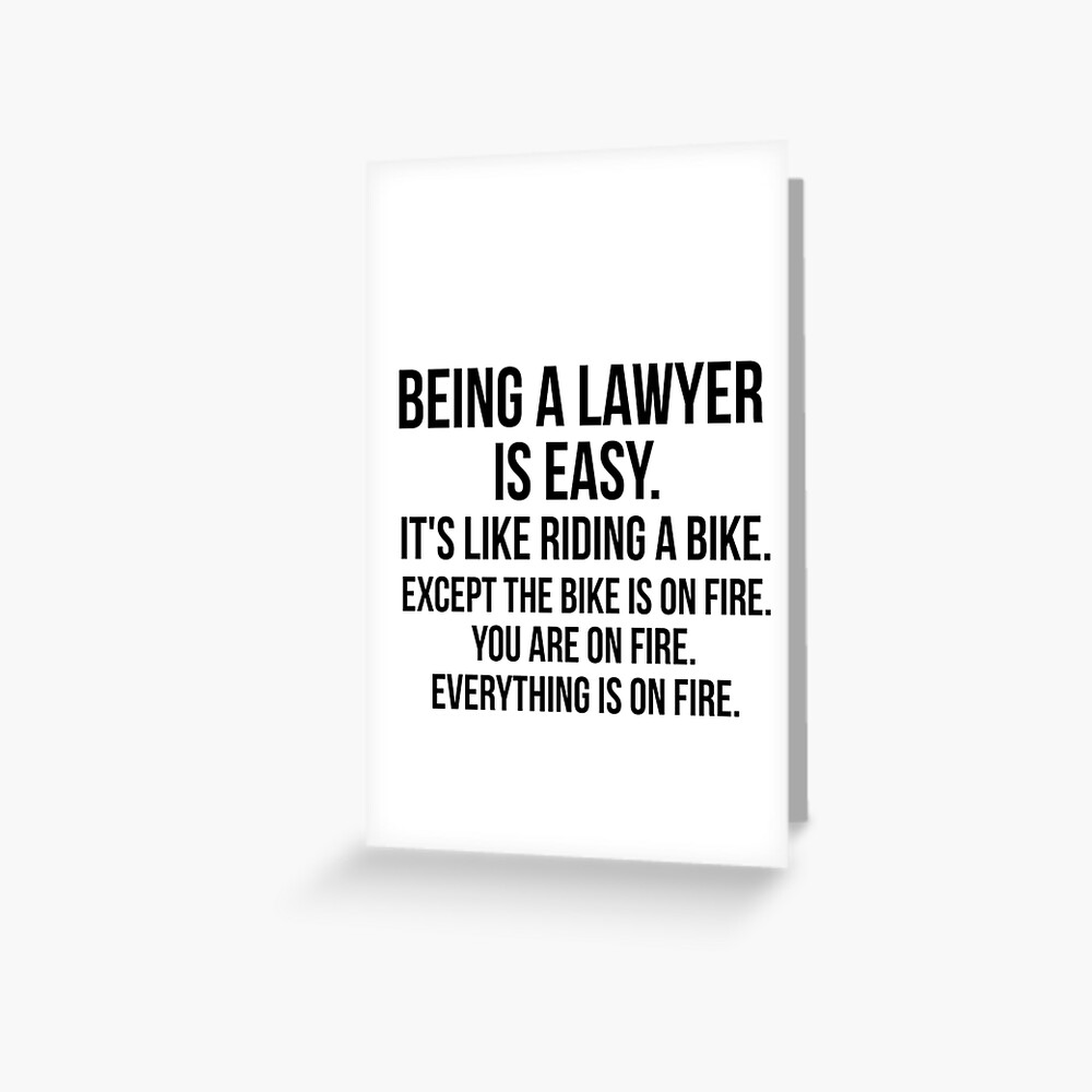 Being a Lawyer Greeting Card