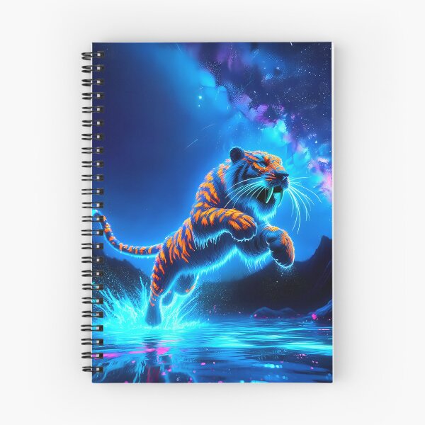 Item preview, Blacklight Style Saber-Toothed Tiger Luminous Leap designed and sold by Matt's Artificial Nature.