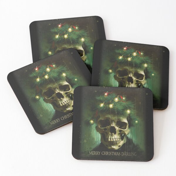 Item preview,  Merry Christmas, Christmas skull, CrisMor-Art designed and sold by CrisMor-Art.