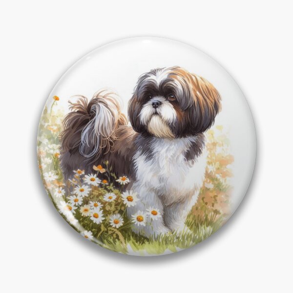 Item preview, Shih Tzu Dog Among the Daisies designed and sold by Kim Arnott.