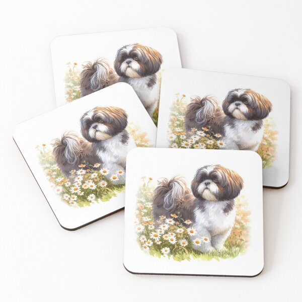 Item preview, Shih Tzu Dog Among the Daisies designed and sold by Kim Arnott.