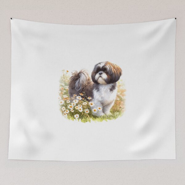 Item preview, Shih Tzu Dog Among the Daisies designed and sold by Kim Arnott.