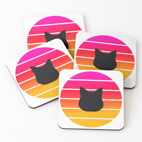 Item preview, Retro Sunset Cat Silhouette designed and sold by JPareDesign.