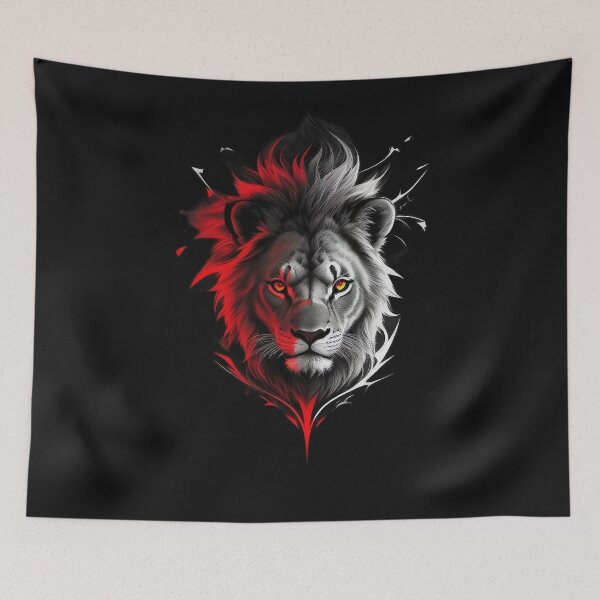 Item preview, GrayScale And Red Lion designed and sold by koolcreative.