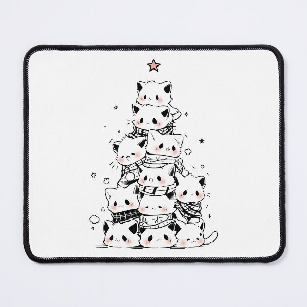 Item preview, Purrfectly Festive | Meowry Catmas Kitty Christmas Tree Design designed and sold by The Artfiller.