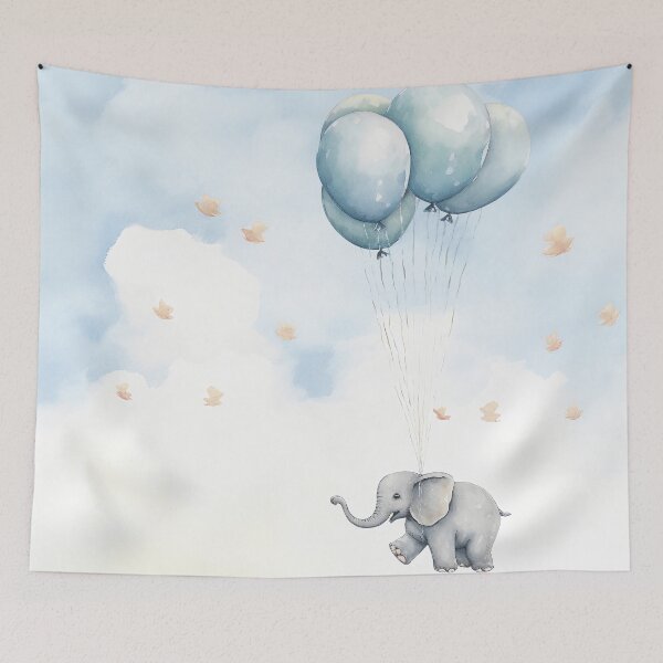 Item preview, Baby Elephant Balloon Escape designed and sold by Brendon987.